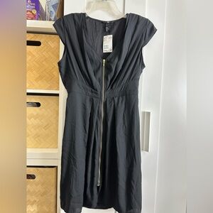 H&M black dress. 12 zipper front